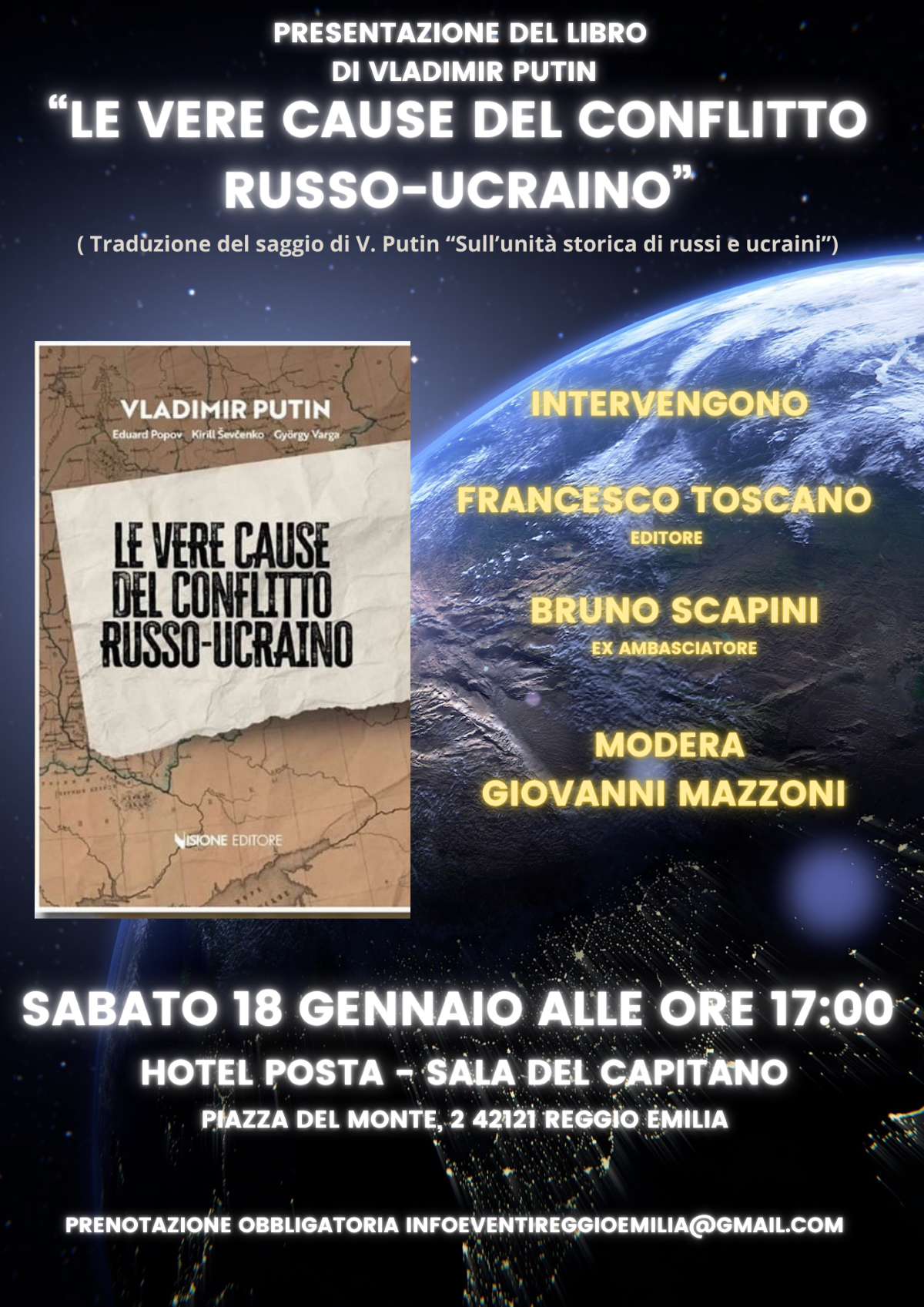 Presentazione del libro Le vere cause del conflitto Russo-Ucraino